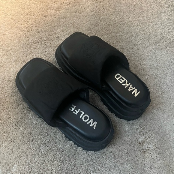 Naked Wolfe Black Platform Shoes - Picture 2 of 5